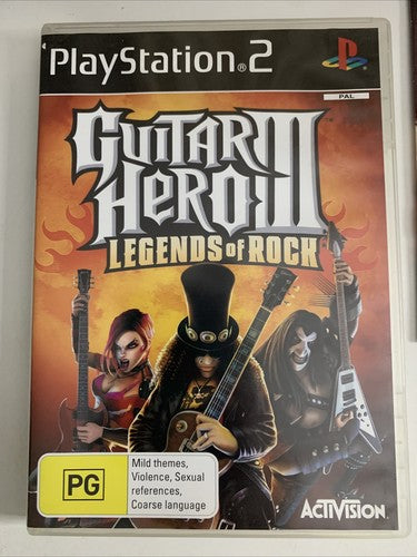Guitar Hero 3 Legends of Rock PS2 Sony PlayStation 2 PAL Game