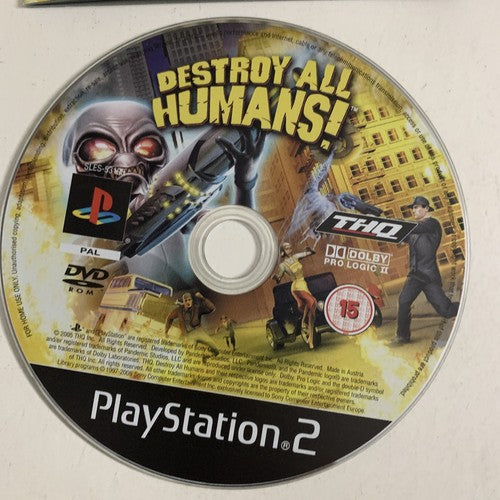 Destroy All Humans 1 PS2 Sony PlayStation 2 PAL Game Complete