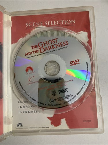 The Ghost and the Darkness (DVD, 1996) Michael Douglas, Val Kilmer Region 4