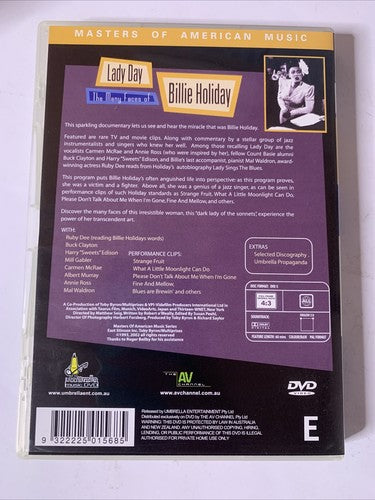 Lady Day: The Many Faces of Billie Holiday (DVD, 1991) All Regions