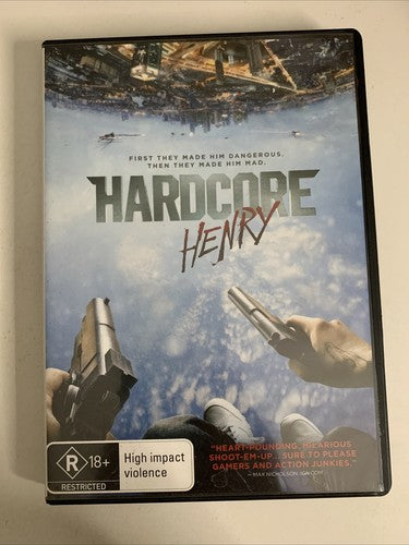 Hardcore Henry (DVD, 2015) Tim Roth, Sharlto Copley Region 4
