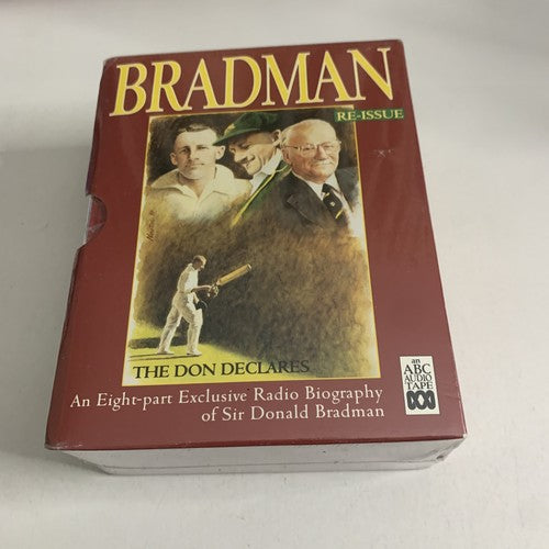 The Don Declares: Don Bradman Biography (Cassette Tape, 3-Tapes, 1994) NEW