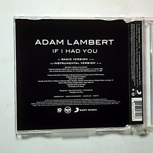 Adam Lambert – If I Had You (CD, 2010) Australia 88697-74649-2