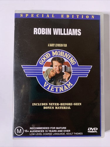 Good Morning Vietnam (Special Edition, DVD, 1987) Robin Williams Region 4 NEW