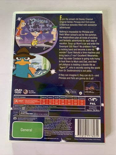 Phineas and Ferb: The Fast and the Phineas (DVD, 2008) Disney Animation Region 4