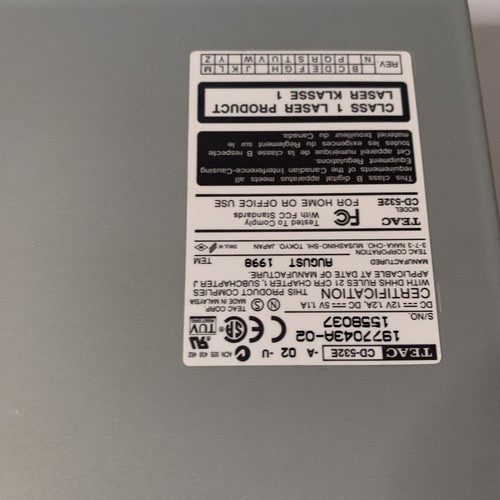 Teac CD-532E Internal Desktop CD-ROM Drive IDE 32x