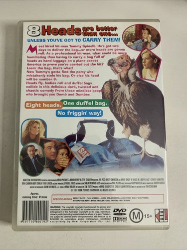 8 Heads In A Duffel Bag (DVD, 1997) Joe Pesci, Kristy Swanson Region 4