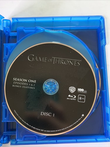 Game of Thrones : Season 1 (Blu-ray, 2011, 5-Disc) Region B