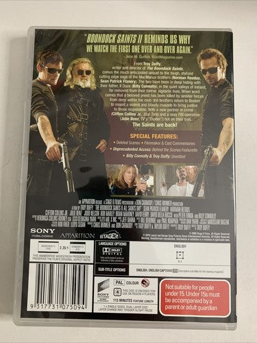 The Boondock Saints II: All Saints Day (DVD, 2009) Region 4