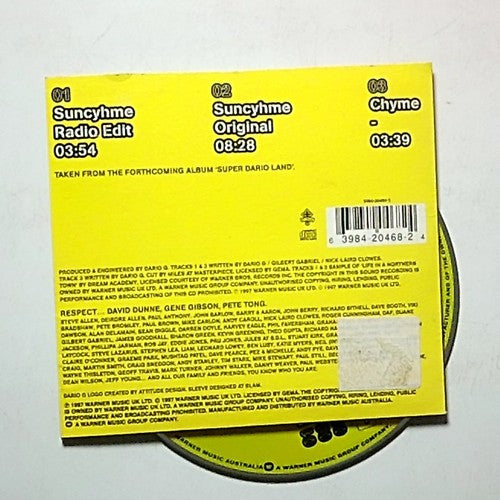 Dario G – Sunchyme (CD, 1997) Europe WEA130CD