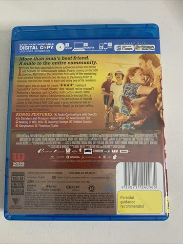 Red Dog (Blu-ray, 2011) Region B