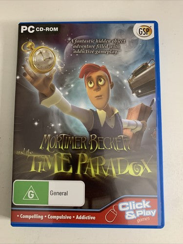 Mortimer Beckett and the Time Paradox PC CD-ROM 2008 Hidden Object Game NEW