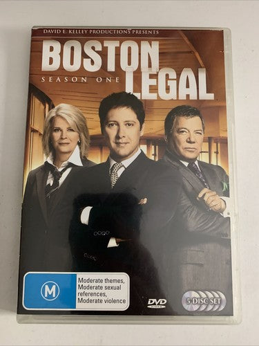 Boston Legal : Season 1 (DVD, 2004, 5-Disc) Region 4