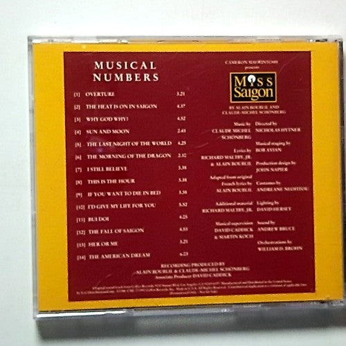 Highlights From Miss Saigon (CD, 1990) Australia Promo GED24621