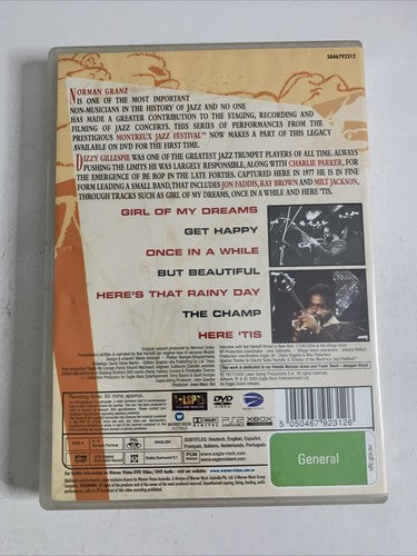 Norman Granz' Jazz In Montreux: Dizzy Gillespie Sextet '77 (DVD, 2005) Region 4