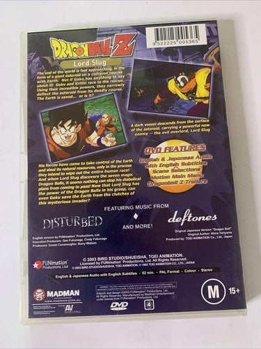 Dragon Ball Z: Lord Slug (DVD, 1991) Anime Movie Region 4