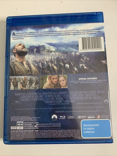 Noah (Blu-ray, 2014) Anthony Hopkins, Emma Watson, Russell Crowe Region B