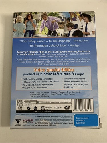 Summer Heights High (Special Edition, DVD, 2007, 3-Disc) Chris Lilley Region 4