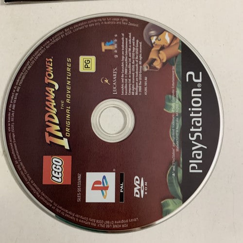 LEGO Indiana Jones: The Original Adventures PS2 Playstation 2 PAL Game Complete