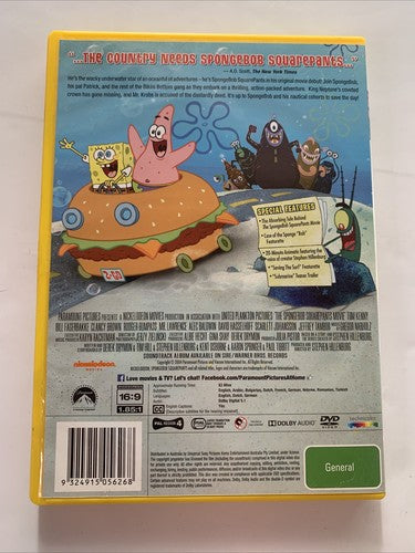 The SpongeBob SquarePants Movie (DVD, 2004) Region 4