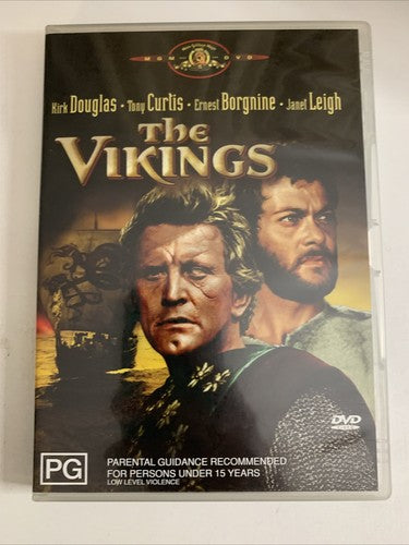 The Vikings (DVD, 1958) Kirk Douglas, Tony Curtis, Janet Leigh Region 4