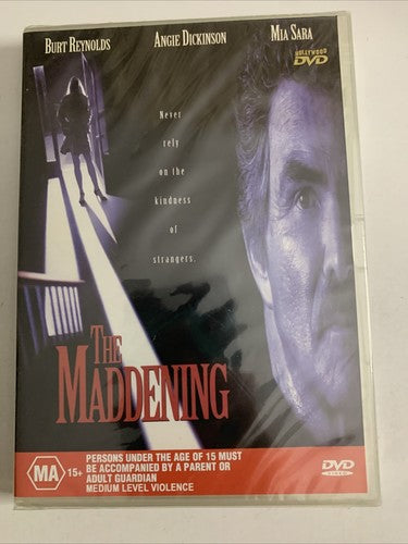The Maddening (DVD, 1997) Burt Reynolds, Angie Dickinson,Mia Sara All Region NEW