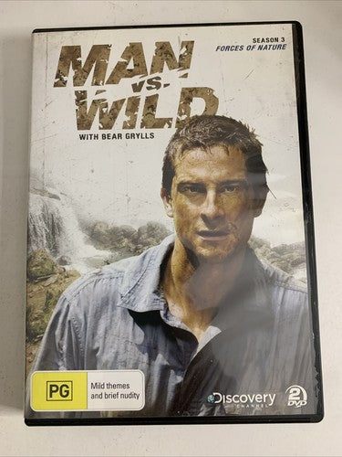 Man Vs Wild : Forces of Nature : Season 3 (DVD, 2008, 2-Disc) Region 4