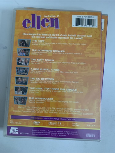 Ellen: Season 1 (DVD, 2-Disc) Comedy Sitcom All Regions