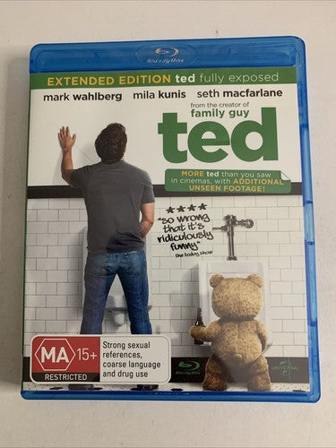 Ted (Blu-ray, 2012) Mark Wahlberg, Norah Jones, Patrick Stewart, Seth MacFarlane