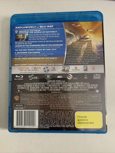 Legend of the Guardians: The Owls of Ga'hoole (Blu-ray, 2010) Region B