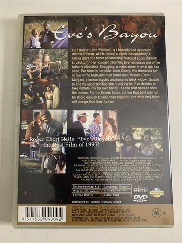 Eve's Bayou (DVD, 1998) Samuel L. Jackson, Jurnee Smollett All Regions