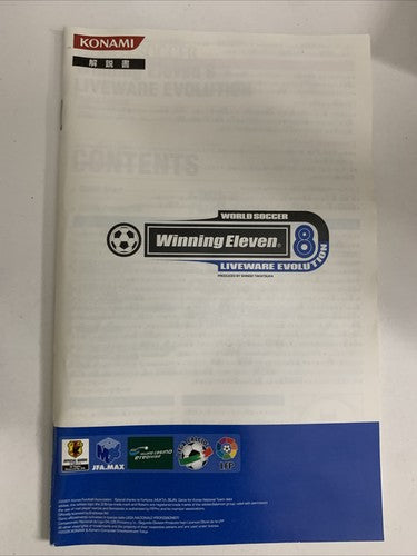 Winning Eleven 8 Liveware Evolution PS2 PlayStation NTSC-J Japanese Complete