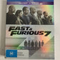 Fast & Furious 7 (Blu-ray, 2015) Dwayne Johnson, Vin Diesel, Paul Walker RegionB