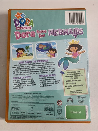 Dora the Explorer: Dora Saves the Mermaid (DVD, 2000) Animation Region 4