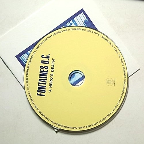 Fontaines D.C. – A Hero's Death (CD, 2020) Gatefold PTKF2182-2