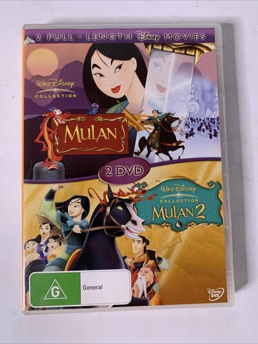 Mulan / Mulan II (DVD, 1998, 2-Disc) Disney Animated Film Region 4