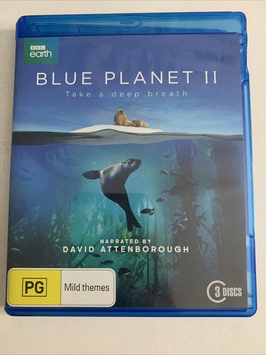 Blue Planet II (Blu-ray, 2017, 3-Disc) David Attenborough Region B