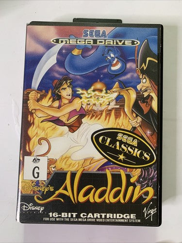 Disney’s Aladdin Sega Mega Drive PAL 1993 Game Complete