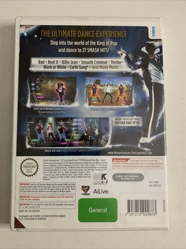 Michael Jackson: The Experience Nintendo Wii PAL Music Game