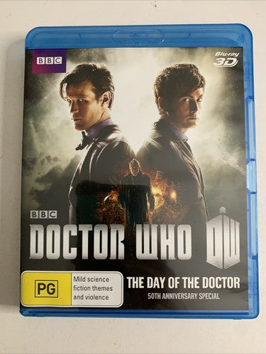 Doctor Who: The Day of the Doctor 3D (Blu-ray 3D + 2D, 2013) All Regions