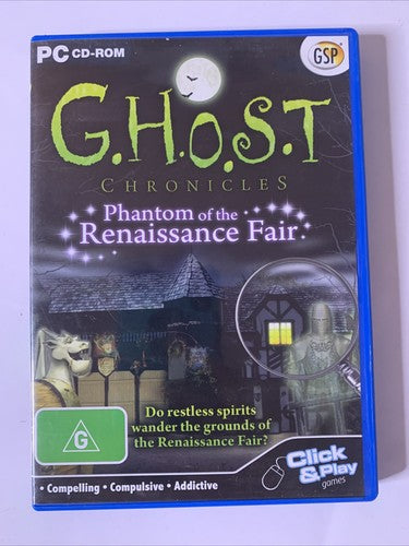 Ghost Chronicles: Phantom of the Renaissance Fair  PC Windows CD-ROM Game NEW