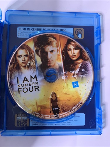 I Am Number Four (Blu-ray, 2011) Alex Pettyfer, Timothy Olyphant  All Regions