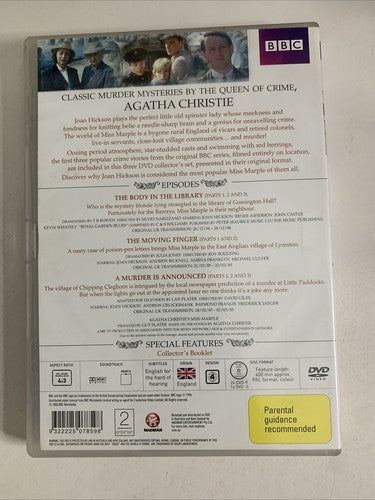 Agatha Christie's Miss Marple : Collection 1 (DVD, 1984, 3-Disc) BBC Region 4