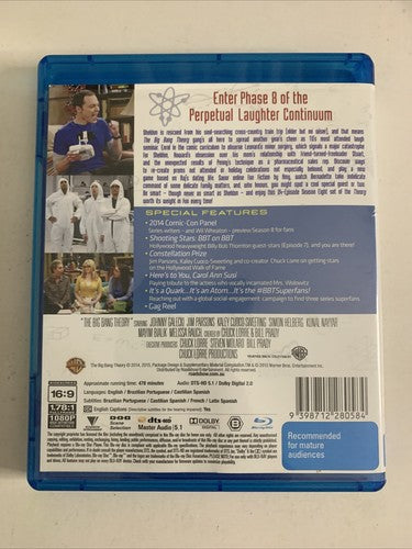 The Big Bang Theory : Season 8 (Blu-ray, 2015, 2-Disc) Region B