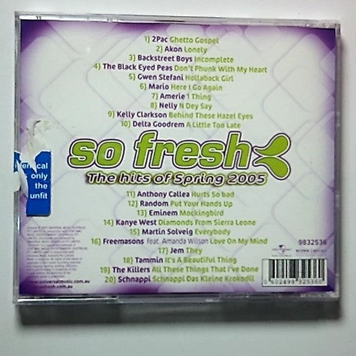 Various – So Fresh: The Hits Of Spring 2005 (CD, 2005) Australia 9832536