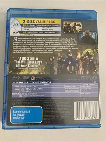 The Avengers (Blu-ray, 2012) Region B