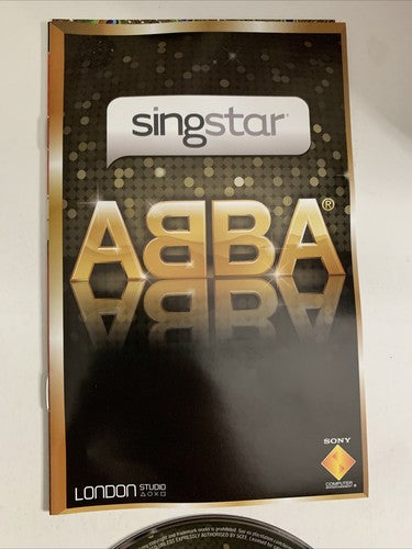 Singstar ABBA PS2 Sony Playstation 2 PAL Karoake Game