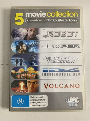I, Robot / Jumper / The Day after Tomorrow / Independence Day / Volcano (DVD)