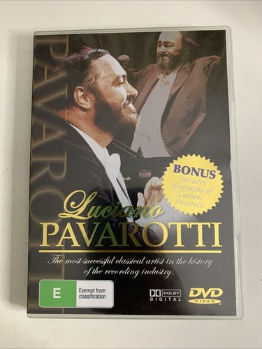 Luciano Pavarotti + Bonus Biography (DVD) Documentary All Regions
