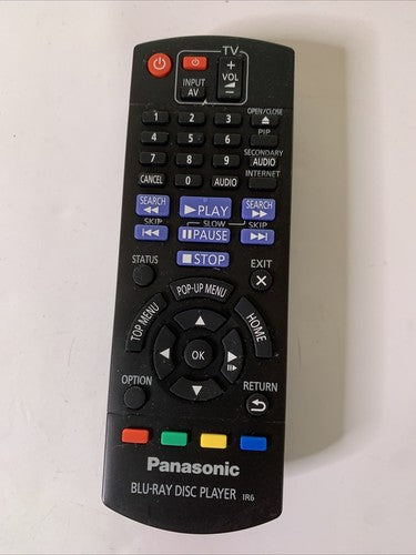 Genuine Panasonic N2QAYB000956 Remote Control For Panasonic Blu-ray Player